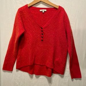 Madewell Red Crop Sweater (XS)